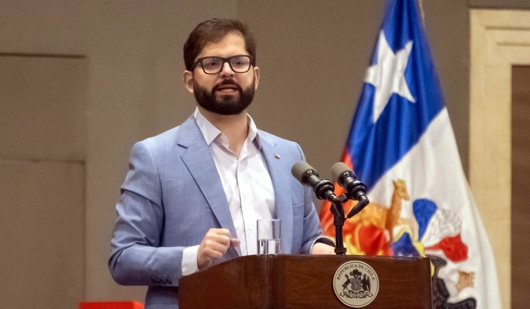 Gabriel Boric habló sobre el apagón masivo en Chile Foto: Efe.