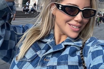 MDZol | El print damero que eligió Wanda Nara en Milán es furor este 2025. Foto: Instagram: wanda_nara