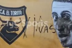 El mural del Fideo que fue vandalizado. Foto: Captura Video