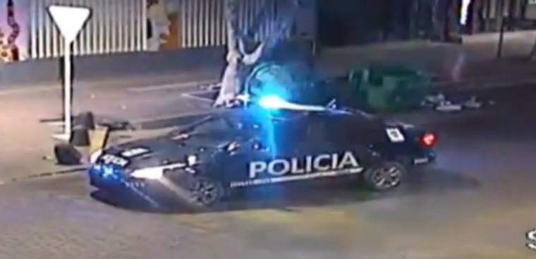 El video fue tomado por las cámaras del sistema de videovigilancia del Centro Estratégico de Operaciones (CEO) en MAipú.