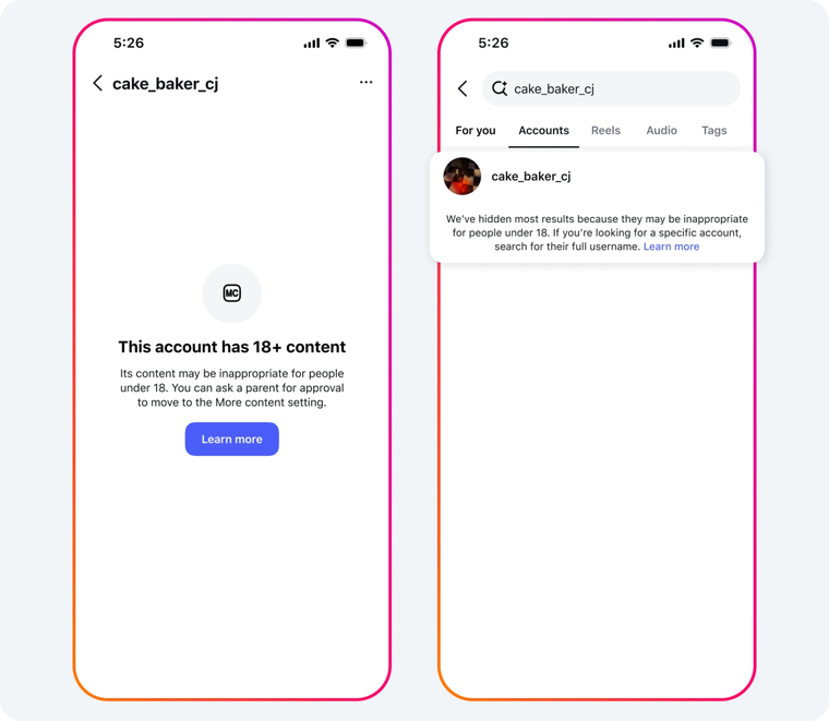 Contenido restringido de Instagram por control parental. Contenido restringido de Instagram por control parental.
