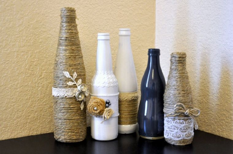 Decorar las botellas: una tendencia que crece. Foto: www.tvist-atik.com