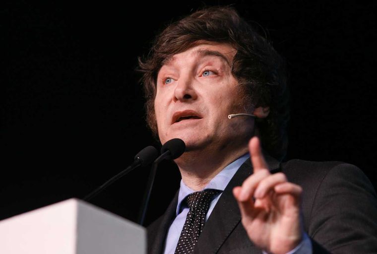 Milei celebró el dato de inflación de febrero aunque reiteró que marzo será un mes muy complicado Foto: NA