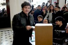 Javier Milei en la última elección porteña