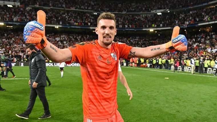 El arquero corre con serias chances de ir al Mundial de Qatar 2022. Foto: River Plate