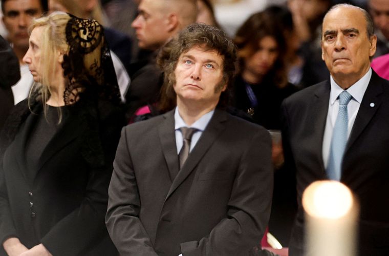 Javier Milei está en Roma, donde presenció la canonización de Mama Antula Foto: Noticias Argentinas