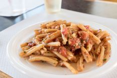 Pasta con pesto trapanese Una receta simple y deliciosa para hacer en pocos pasos. Foto: Shutterstock