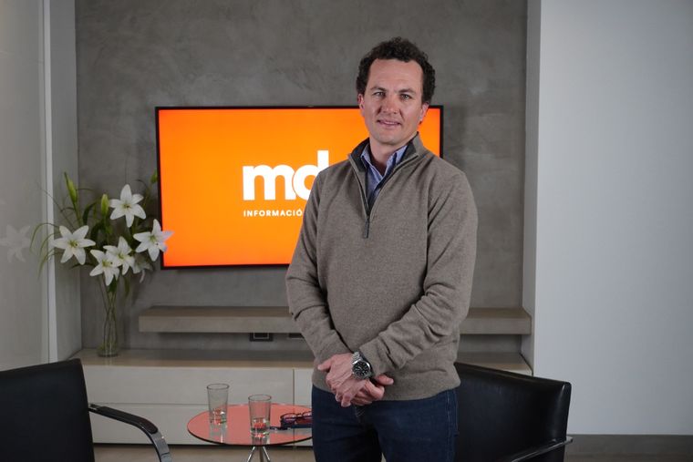 Eduardo Pulenta habló sobre la visión del CEM en aspectos clave de la economía Foto: Maximiliano Ríos/MDZ