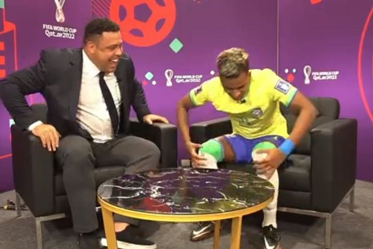 Pasame un poquito: El pedido de Rodrygo a Ronaldo tras la victoria de Brasil.