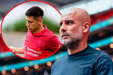 Guardiola se refirió a la falta de minutos del Diablito Echeverri. Guardiola se refirió a la falta de minutos del Diablito Echeverri.