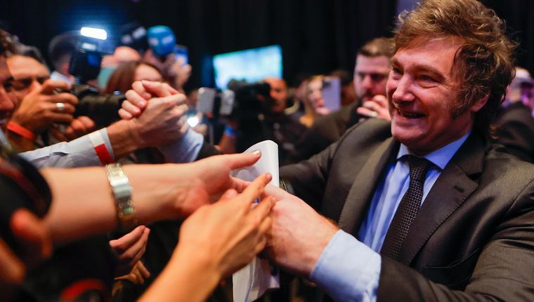 Javier Milei reconoció que dejó de ir a la Bombonera el día que se retiró Martín Palermo Foto: EFE