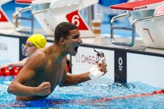 El joven tunecino dio el batacazo en Tokio Foto: EFE