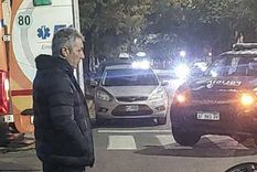 La imagen de Frank Kudelka minutos después de su accidente en Rosario.