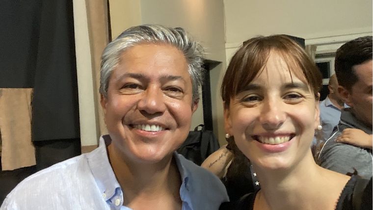 Rolo Figueroa, gobernador electo, y Leticia Esteves, candidata a diputada del PRO. Foto: Twitter