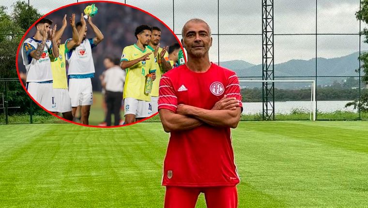 Romario destrozó a los jugadores de la Selección de Brasil. Foto: @romariofaria y EFE