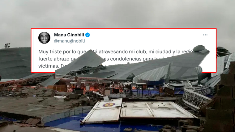 Manu Ginóbili y su mensaje para Bahía Blanca tras la tragedia en su club natal