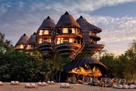 En Tulum este hotel frente al mar sorprende por su diseño