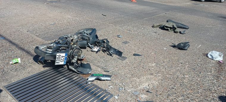 La víctima del choque se movilizaba en moto (imagen ilustrativa) Foto: Ministerio de Seguridad