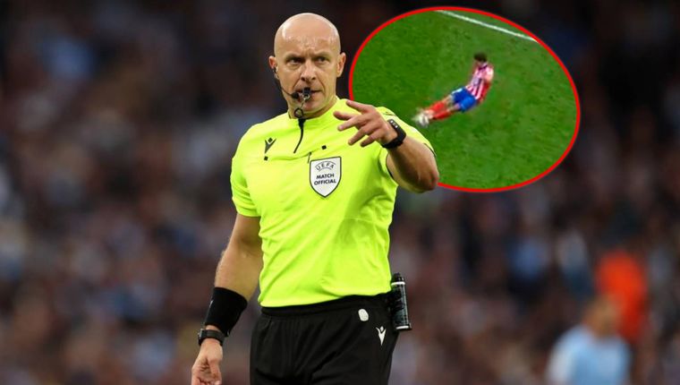 Marciniak explicó por qué anuló el penal de Julián Álvarez. Foto: UEFA y captura ESPN