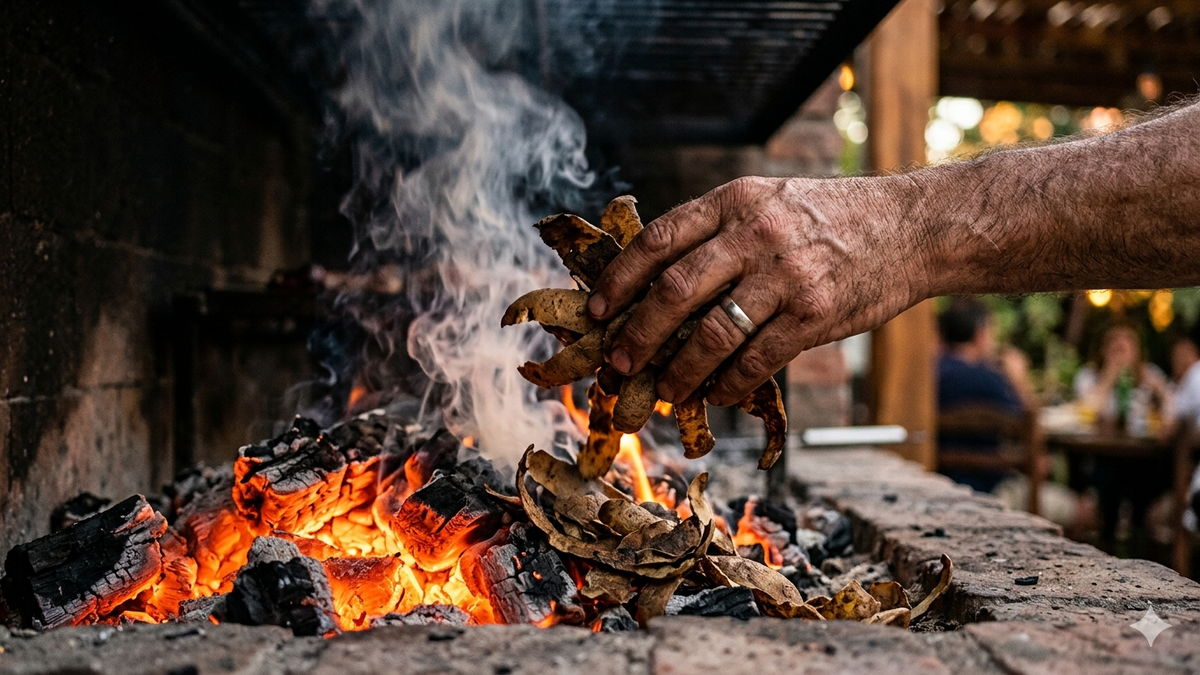 Cáscaras de papa en las brasas del asado: cuándo usarlas y qué efecto tienen