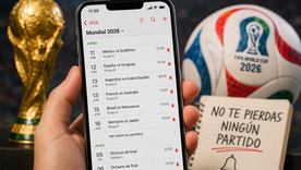 Una función del celular permite agregar automáticamente todos los partidos del Mundial 2026. Una función del celular permite agregar automáticamente todos los partidos del Mundial 2026.
