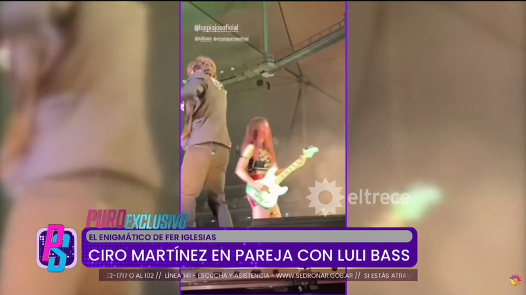 El cantante estaría en pareja con su bajista. El cantante estaría en pareja con su bajista. 