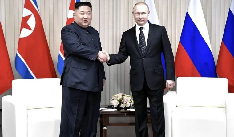 Kim Jong un y Vladimir Putin Los dos líderes se reunirán en Rusia. Foto: Dpa.