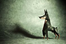 para maravillarse: figuras hechas de papel