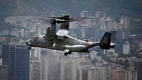El ejercicio militar contó con aeronaves como el V-22 Osprey. El ejercicio militar contó con aeronaves como el V-22 Osprey.