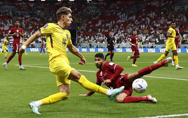 Ecuador le ganó 2 a 0 a Qatar en el primer partido del Mundial. Foto: EFE