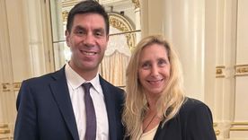 El presidente del partido en Mendoza, Facundo Correa Llano junto a la presidenta de La Libertad Avanza, Karina Milei. El presidente del partido en Mendoza, Facundo Correa Llano junto a la presidenta de La Libertad Avanza, Karina Milei.