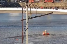 El momento del rescate Foto: Captura de video.