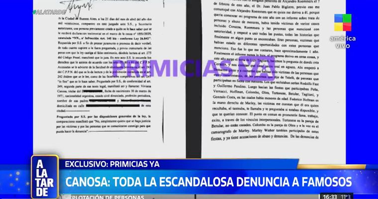 Parte del documento oficial expuesto al aire del programa. Créditos: Captura de pantalla / América TV Parte del documento oficial expuesto al aire del programa. Créditos: Captura de pantalla / América TV