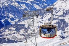 Hay distintos teleféricos en los Alpes. Foto: NationalGeographic.