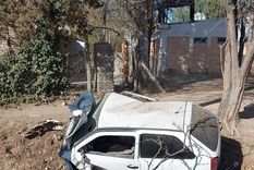 El auto quedó destruido El auto quedó destruido