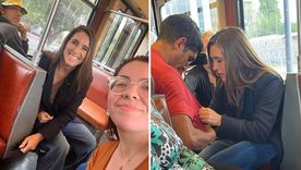 Soledad Pastorutti sorprendió a todos al viajar como una pasajera más en el tren mendocino. / Archivo MDZ Soledad Pastorutti sorprendió a todos al viajar como una pasajera más en el tren mendocino. / Archivo MDZ