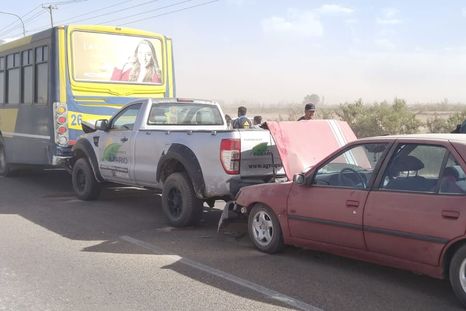 Algunos de los vehículos accidentados. Foto: Gentileza Algunos de los vehículos accidentados. Foto: Gentileza