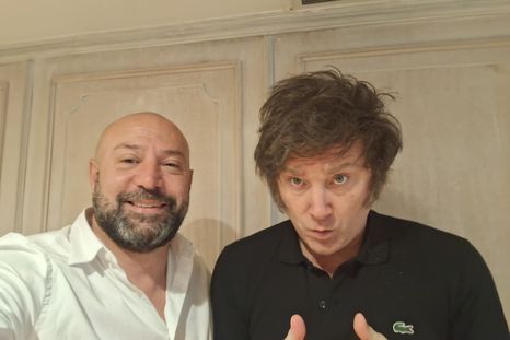 Diego Spagnuolo y Javier Milei Diego Spagnuolo y Javier Milei