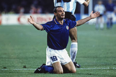 Totó, autor del gol italiano ante Argentina en las semis de Italia 90.