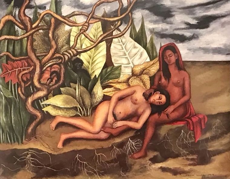 Dos desnudos en el bosque, Frida Kahlo (1939)