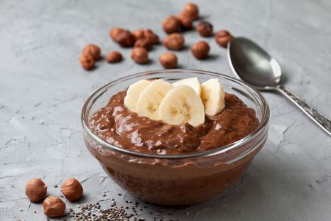 Mousse de chocolate y plátano Una receta simple y deliciosa para hacer en pocos minutos. Foto: Shutterstock