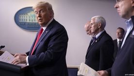 Trump ha encabezado casi todas las conferencias de prensa sobre la situación del coronavirus desde la Casa Blanca.