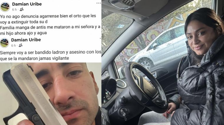 Luis Damián Uribe amenazó desde el hospital a quienes asesinaron a su mujer en Comodoro Rivadavia.
