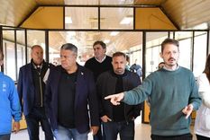 Tapia y Malaspina habían recorrido el Hospital Penna de Bahía Blanca.