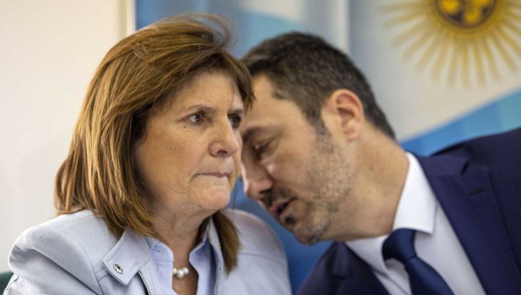 Petri y Bullrich compitieron en las generales como candidatos a presidente y vice, pero luego decidieron apoyar a Milei Foto: NA