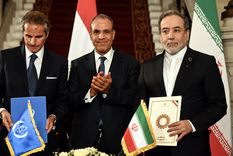 Irán llegó a un acuerdo de cooperación con el OIEA. Foto Dpa