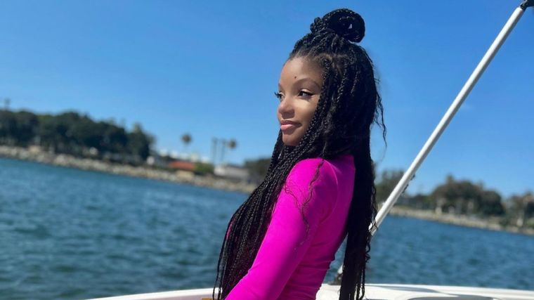 Halle Bailey Refugio en familia Foto: @hallebailey