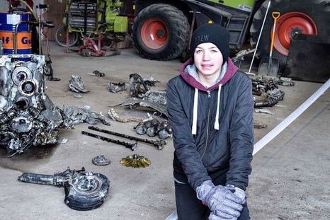 Un niño halló enterrado un avión de la Segunda Guerra