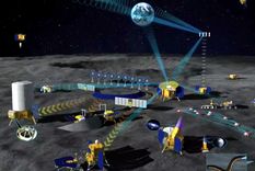China planea enviar numerosos robots para buscar recursos en la Luna. Foto: Dpa.
