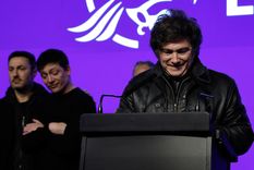 Javier Milei y Santiago Caputo 